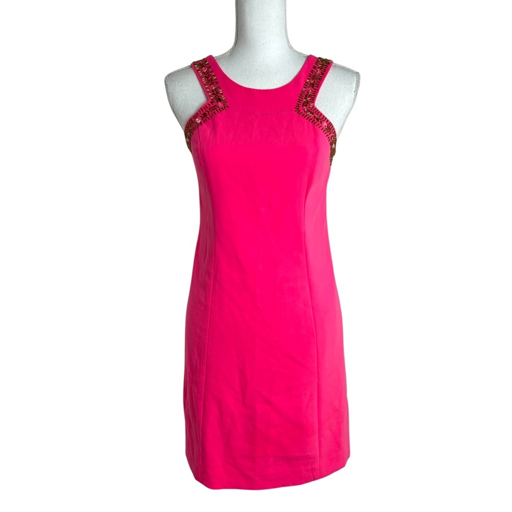 Lilly Pulitzer Largo Beaded Shift Dress Pink Size 0